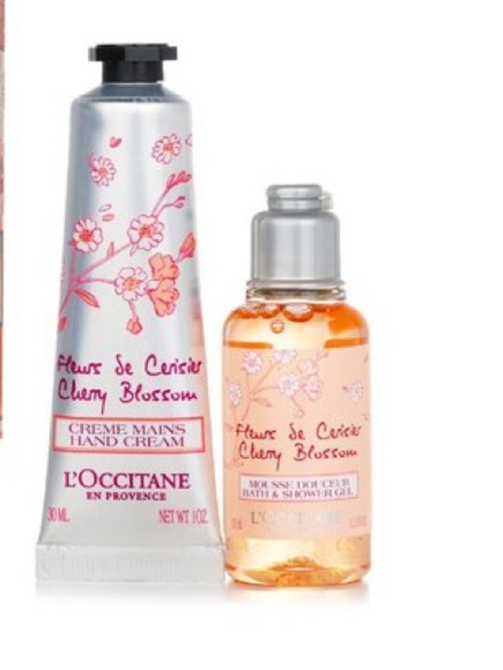L'OCCITANE Cherry Blossm Beach Beauty' Drawstring Pouch set - Picture 3 of 7